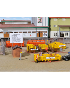 H0 Decoratieset recyclingcentrum Kibri 38155