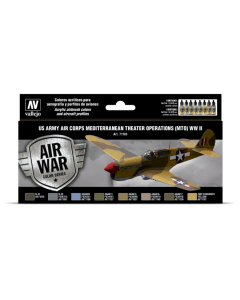 US Army Air Corps Colors (MTO) WWII Set Vallejo 71183