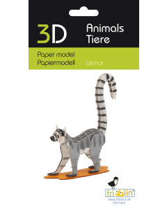 3D-model, maki, lasergesneden speciaal bewerkt karton Fridolin 11737