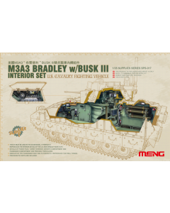 1/35 U.S. Cavalry Fighting Vehicle M3A3 Bradley w/Busk III Interior Set Meng SPS017