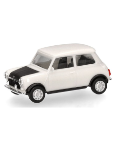 H0 Mini Cooper Mayfair met verstralers, wit Herpa 421140002