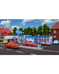 H0 Historisch ARAL tankstation incl. LED-verlichting, functionele kit Kibri 38544