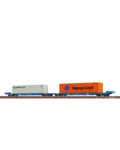 H0 AAE Dubbele Containerdraagwagen Sffggmrrss36 "MAERSK / Hapag-Lloyd", tijdperk VI Brawa 48109