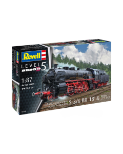 1/87 Model Set Schnellzuglokomotive S3/6 BR18 mit Tende Revell 62168