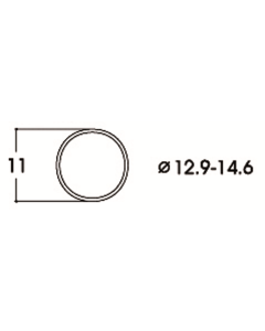 H0 DC Antislipbandjes 12,9-14,6mm, 10 stuks Roco 40070