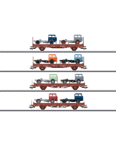 H0 DR/DDR Set Rongenwagens Autotransport, 4-delig Marklin 46406