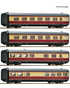H0 Set van 4 Aanvulset rijtuigen DC Roco 6200003