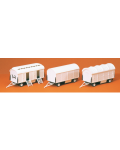 H0 Circuswagens 3 stuks Preiser 20008