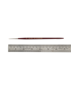 Penseel rond, maat 5x0, roodmarter, houten steel Zahn-Pinsel 0031000000