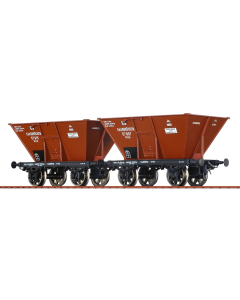 H0 K.P.E.V. Set Kolenhopperwagens, 2-delig, tijdperk I Brawa 48804