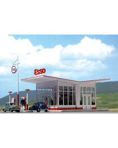 H0 Benzinestation "Esso" Busch 1005