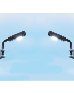 H0/TT Industrie wandlampen LED wit, 2 st. Busch 4152