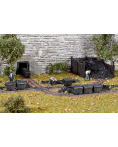 H0 Kolenkarren, wissels en rails Kibri 39853