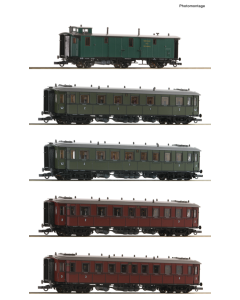 H0 K.W.St.E Set Passagiersrijtuigen, 5-delig Roco 6200076
