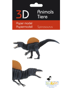 3D-model, Spinosaurus, lasergesneden speciaal bewerkt karton Fridolin 11799