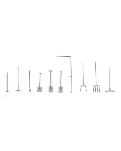 H0 Gereedschap tuin en boerderij (bouwpakket), 10 stuks - Artitec 10.335 Artitec 10335