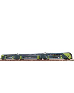 N NAH.SH Treinstel Twindexx Vario dubbeldeks type DBpza, tijdperk VI, DCC digitaal sound (3-delig) Brawa 64551