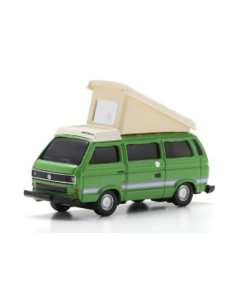 H0 VW T3b Campingbus, groen-wit Schuco 26780