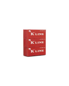 H0 Container Set 20' K-Line, 3 stuks Piko 56220