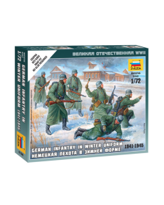 1/72 German Infantry in Winter Uniform (1941-1945), snap fit "Art of Tactic" Zvezda 6198