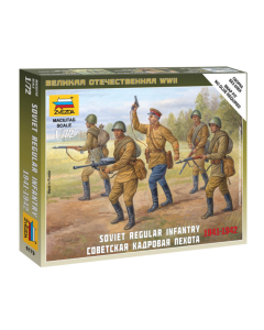1/72 Soviet Regular Infantry (1941-1942), snap fit "Art of Tactic" Zvezda 6179