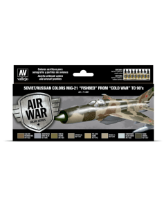 Soviet/Russian Colors MiG-21 "Fishbed" Set Vallejo 71607