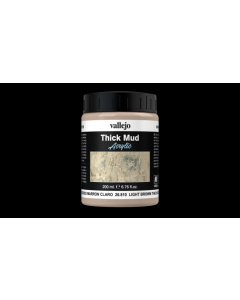 Light Brown Splash Mud, Thick Mud 200ml - Vallejo 26810 Vallejo 26810