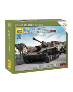 1/100 Soviet SU-76M Self-Propelled Gun, snap fit "Art of Tactic" Zvezda 6239