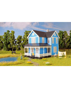 H0 Zweeds huis, blauw Kibri 38841