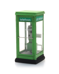 H0 Telefooncel 1100 groen jaren 80 en 90 (bouwpakket) - Artitec 10.397 Artitec 10397