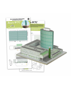 1/1250 Beurs - WTC, Rotterdam (papieren bouwplaat) STRM 01023