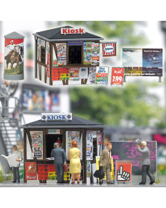 H0 Tijdschriftenkiosk Busch 1494