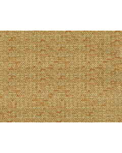 H0 3D-kartonplaat "Klinkers geel" 25 x 12,5 cm Noch 56613