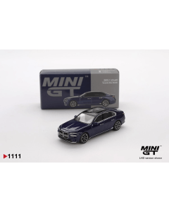 1/64 BMW i7 xDrive60 Tanzanite Blue Metallic MiniGT 01111