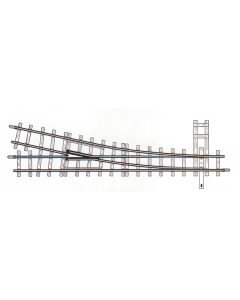 Bemo 4010000 H0e Wissel Rechts (handbediend) 12° 147mm R 515 - 4010 000
