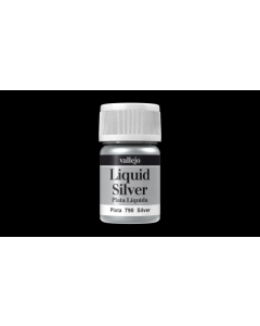 Silver, Liquid Silver 35ml (211) - Alcohol Based Vallejo 70790