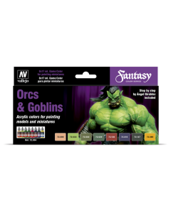 Orcs & Goblins Set (Game Colors) [8] Vallejo 72304
