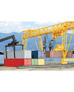 H0 40 voet container, 6 stuks Kibri 10922