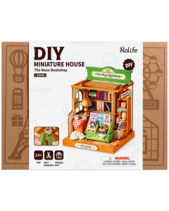 Rolife DIY Miniature House - The Muse Bookshop Robotime DS040