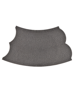 H0 Stone art geplaveide straatplaat, 45° bocht, tegengesteld draaiend, straal 12 cm Vollmer 48256