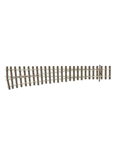 00 SL-U1189 Code 75 Slanke Wissel Links 12° Bullhead, grote straal, Unifrog Peco SLU1189
