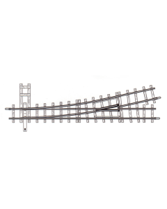 Bemo 4011000 H0e Wissel Links (handbediend) 12° 147mm R 515 - 4011 000