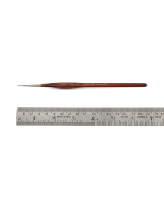 Penseel driekant, maat 00, roodmarter, houten steel Zahn-Pinsel 3107100