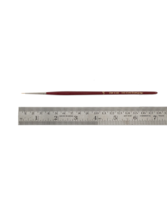 Penseel rond, maat 4x0, roodmarter, houten steel Zahn-Pinsel 003100000