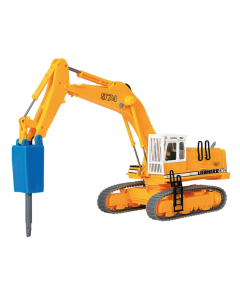 H0 LIEBHERR 974 met sloopbeitel en beschermkooi Kibri 11271