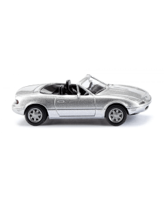 H0 Mazda MX5 - silverstone metaal Wiking 018807