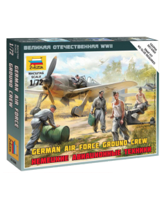 1/72 German Air Force Ground Crew WWII, snap fit "Art of Tactic" Zvezda 6188