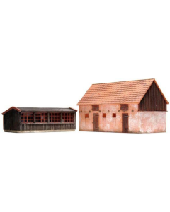 H0 Kippenhok en varkensstal (bouwpakket) - Artitec 10.198 Artitec 10198