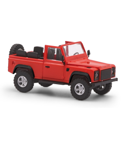 H0 Land Rover 90 cabrio, rood Busch 54390