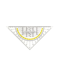 Geodriehoek 25 cm Met Handel Leniar 70024